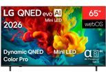 LG QNED-Fernseher "65QNED82B6B", Energieeffizienz: F (A-G), bunt (schwarz), 65 ″, Fernseher