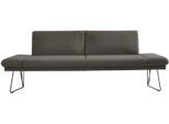 Essbank K+W KOMFORT & WOHNEN "Pego Polsterbank", braun (schlamm 72), B:226cm H:88cm T:66cm, Sitzbänke, Essbank, Seitenteilverstellung, wahlweise in 206 oder 226cm