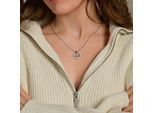 Kettenanhänger ADELIA´S "Anhänger – Herz Herzanhänger aus 925 Silber mit Zirkonia", silber, Schmuckanhänger, Damen, Silber 925 (Sterlingsilber), Kettenanhänger, Perfekt als Geschenk zum einen besonderen Tag