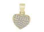 Kettenanhänger ADELIA´S "Anhänger – Herz Herzanhänger aus 925 Silber", gold, Schmuckanhänger, Damen, Silber 925 (Sterlingsilber), Kettenanhänger, Ein Geschenk, das Freude macht