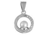 Kettenanhänger ADELIA´S "Anhänger aus 925 Silber mit Perle", silber, Schmuckanhänger, Damen, Silber 925 (Sterlingsilber), Kettenanhänger, Perfekt zum Verschenken an besondere Menschen