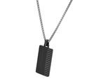 Kettenanhänger ADELIA´S "Anhänger aus Edelstahl", schwarz, Schmuckanhänger, Damen, Edelstahl, Kettenanhänger, Ideal als Geschenk zum einen besonderen Tag