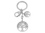 Kettenanhänger ADELIA´S "Anhänger – Lebensbaumanhänger aus Edelstahl", silber, Schmuckanhänger, Damen, Edelstahl, Kettenanhänger, Ideal als Geschenk zum Jubiläum