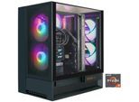 COUGAR Gaming-PC "OmnyX", schwarz, Microsoft Windows 11 Home (64 Bit), 64 GB RAM 2.000 GB SSD, Desktop-PCs, Windows 11, DDR5 RAM, Wasserkühlung