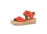 Plateausandaletten GABOR "Plateau Sandale", Damen, Gr. 38,5, orange (rot), Schuhe