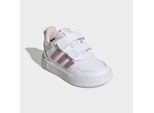 Sneaker ADIDAS SPORTSWEAR "TENSAUR SPORT 3.0 FÜR BABYS UND KLEINKINDER", Mädchen, Gr. 21, rosa (cloud weiß, clear pink, grau two), Synthetik, Textil, Schuhe Sneaker, für Kinder, mit Klettverschluss