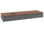 Villeroy & Boch Waschtischunterschrank Antao L15_1 1600x190x500mm mit Beleuchtung mit Struktur FK/AP L15112GK