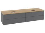 Villeroy & Boch Waschtischunterschrank Antao K28_1 1600x360x500mm mit Struktur FK/AP: GK/1 K28111GK