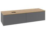 Villeroy & Boch Waschtischunterschrank Antao L37_1 1600x360x500mm mit Beleuchtung mit Struktur FK/AP L37111GK