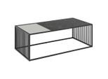 Mid.you Couchtisch , Schwarz , Kunststoff, Glas, Holzwerkstoff , rechteckig , 60x40x120 cm , Wohnzimmer, Wohnzimmertische, Couchtische, Couchtische eckig