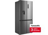 HANSEATIC Multi Door "HCD18983CWD", Energieeffizienz: C (A-G), silber (edelstahlfarben), Wasserspender, Kühlschränke, inkl. 3 Jahre Herstellergarantie