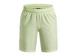 Under Armour Technische geweven korte broek met logo voor jongens (Lichtgroen)