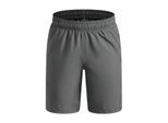Under Armour Technische geweven korte broek met logo voor jongens (Grijs/Oranje)
