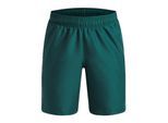 Under Armour Technische geweven korte broek met logo voor jongens (Groen/Wit)