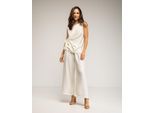 Set van mouwloze top met striksluiting en broek met elastiek