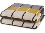 Handtücher ROSS "Three Stars 9042", bunt (mokka), B:50cm L:100cm, Frottier, Frottier, Handtücher, Handtücher, 100% Baumwolle, made in Germany