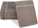 Waschhandschuh ROSS "Überkaro 9032", beige (flanell, champagner), B:12cm L:20cm, Frottier, Frottier, Handtücher, Waschhandschuh, 100% Baumwolle, made in Germany