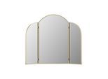 Vente-Unique Wandspiegel, Gold, Metall, Uni, Oval, 85x70.5x1.5 cm, Spiegel, Wandspiegel