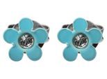 Paar Ohrhänger ADELIA´S "Ohrringe – Ohrstecker aus 925 Silber mit Strass Steinchen", Mädchen, Gr. Mädchen, Silber 925 (Sterlingsilber), blau (silber), Ohrringe, Ideal zum Verschenken – schlicht und stilvoll