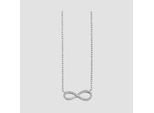 Kette ohne Anhänger ADELIA´S "Halskette mit Anhänger – Unendlichkeitszeichen aus 925 Silber", silber, Halsketten, Damen, 42cm, Silber 925 (Sterlingsilber), Ideal als Geschenk – dezent und elegant