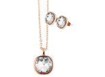 Kette ohne Anhänger ADELIA´S "Halskette – Ankerkette aus Edelstahl mit Strass Steinchen 43+5", gold, Halsketten, Damen, 48cm, Edelstahl, Schöne Geschenkidee zum einen besonderen Tag