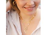 Kette ohne Anhänger ADELIA´S "Damen", gold, Halsketten, Damen, 40cm, Edelstahl, Geschenkidee: zeitlos und vielseitig