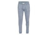 Jogginghose BLEND "Jogginghose BHHenny", Herren, Gr. XXL, N-Gr, blau (schwarz navy blau), Obermaterial: 60% Baumwolle CO. 40% Polyester PES., Hosen Jogginghose