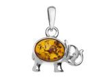 Kettenanhänger OSTSEE-SCHMUCK "Ostsee-Schmuck Anhänger Elefant Anhänger Elefant", weiß, Schmuckanhänger, Damen, 22x18mm, Silber 925 (Sterlingsilber), 2,4 g, Kettenanhänger