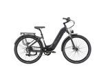 E-Bike MAXTRON "Maxtron Marathon E-Citybike 28 Zoll" Gr. 48, schwarz, schwarz, Elektrofahrräder, 28 Zoll (71,12cm), Elektrofahrrad für Damen u. Herren
