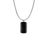Kette mit Anhänger ADELIA´S, schwarz (silberfarben, schwarz), Halsketten, Damen, unbekannt, Edelstahl