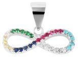 Kettenanhänger ADELIA´S "Damen", bunt (silber), Schmuckanhänger, Damen, Silber 925 (Sterlingsilber), Kettenanhänger, Zum Verschenken – ideal zum einen besonderen Tag