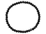 Gliederarmband ADELIA´S "Armband – Kugelarmband Unendlichkeitszeichen aus Edelstahl 17 cm", schwarz, Armbänder, Damen, 17cm, Edelstahl, Gliederarmband, Zum Verschenken – passend für viele Anlässe