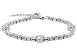 Gliederarmband ADELIA´S "Damen", silber, Armbänder, Damen, 20cm, Edelstahl, Gliederarmband, Zum Verschenken an Menschen, die Ihnen am Herzen liegen