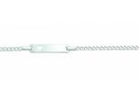 ID Armband ADELIA´S "14 cm ID - Armband 925 Silber", silber, Armbänder, Damen, 14cm, Silber 925 (Sterlingsilber), Silberarmband