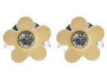Paar Ohrhänger ADELIA´S "Ohrringe – Ohrstecker aus 925 Silber mit Strass Steinchen", Mädchen, Gr. Mädchen, Silber 925 (Sterlingsilber), beige (silber), Ohrringe, Perfekt zum Verschenken an besondere Menschen