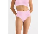 High-Waist-Slip SLOGGI "ZERO Feel 2.0", Damen, Gr. XS, floral pink, Jersey, Obermaterial: 76% Polyamid, 24% Elasthan, körpernah, Unterhosen, feine Mikrofaser, atmungsaktiv, mit hoher Taille, ultraleicht