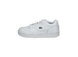 Sneaker LACOSTE "lacoste Sneaker Leder/Textil", Damen, Gr. 37, weiß, weiß, Leder, Textil, Schuhe Sneaker