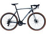 Gravelbike WYNN "GRL3.0" Gr. 54, schwarz (grau, grau), Fahrräder, 54cm, 28 Zoll (71,12cm) hinten: 28 Zoll (71,12cm)