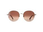 Moncler ML0233-K 32F goud bruin gradiÃ«nt zonnebril