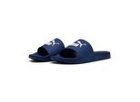 Badesandale PUMA "LEADCAT 20 FLEX", Herren, Gr. 43, blau jewel, puma weiß, Synthetik, unifarben, Schuhe, für entspannte Momente am Wasser, sportlicher Stil, ohne Verschluss