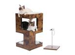 Pawz Road Kratzbaum Holz 2-stöckig braun