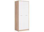 Livetastic , Weiß, Sonoma Eiche , Holzwerkstoff , 1 Fächer , 80x197x54.5 cm , FSC MIX ,