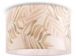 PACO HOME Deckenleuchte "Kuba 126", weiß, 1, Ø 45,5cm H: 29,5cm, Leuchten, Wohnzimmer Esstisch Deckenleuchte Schlafzimmer Palme, Deckenleuchte