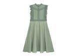 Partykleid DANAMADE "DANAMADE Dresses DAITANA", Mädchen, Gr. 176, EURO, mist, Obermaterial: 100% Polyester. Futter: 100% Polyester, Kleider Partykleid