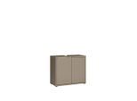 Xora Waschtischunterschrank, Taupe, Kunststoff, 1 Fächer, 74.5x63.9x34.9 cm, stehend, Badezimmer, Badezimmerschränke, Waschtischkombinationen