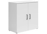Milino Kommode, Weiß, Kunststoff, 2 Fächer, 80x83x40 cm, FSC Mix, Typenauswahl, Beimöbel erhältlich, stehend, hängend, Wohnzimmer, Kommoden & Sideboards, Kommoden