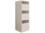 Wäscheschrank, Kaschmir, Holzwerkstoff, 2 Fächer, 50x162x67.5 cm, Waschküche, Wäscheschrank