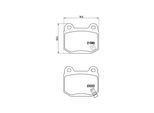 MAGNETI MARELLI Bremsbelagsatz, Scheibenbremse 363700456048 für MASERATI MITSUBISHI NISSAN Subaru TOYOTA