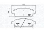 MAGNETI MARELLI Bremsbelagsatz, Scheibenbremse 363700459080 für Opel Vaughall CHEVROLET GM BUICK