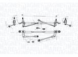MAGNETI MARELLI Wischergestänge 064011002010 vorne für Fiat